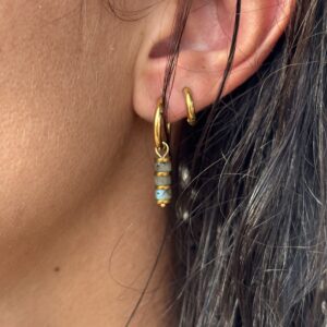 Boucles labradorite - protection sacrée