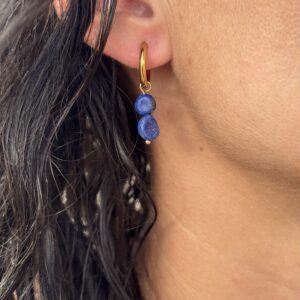 Boucles d’oreilles Lapis Lazuli Sagesse sacrée