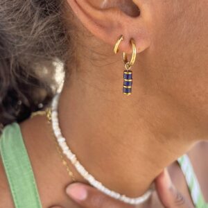 Boucles d’oreilles Lapis Lazuli - clarté intérieure