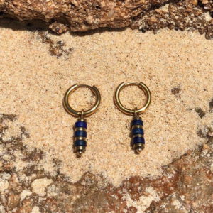 Boucles Lapis Lazuli - clairvoyance