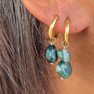 Boucles d’oreilles Agate Indienne - Éclat intérieur