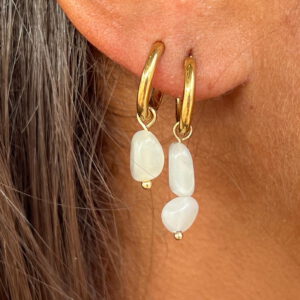 Boucles d’oreilles pierres de lune - Intuition féminine