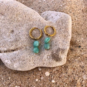 Boucles Amazonite - douce harmonie