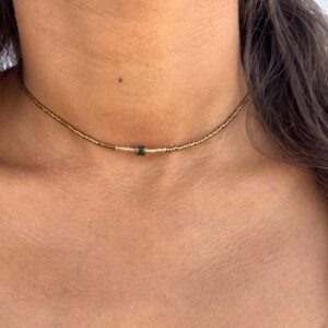 Collier minimaliste  - Agate indienne