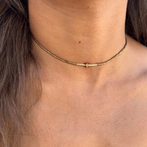 Collier minimaliste Jaspe impérial