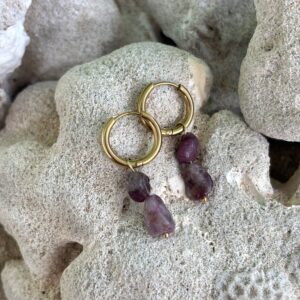 Boucles d’oreilles Tourmaline - lueur mystique