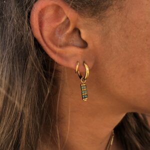 Boucles agate indienne - Harmonie du cœur